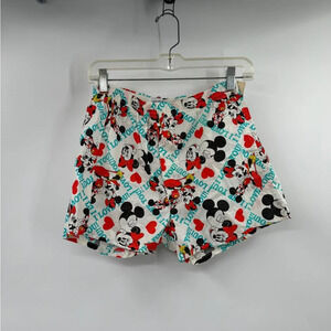 Vintage Disney Mickey Mouse Mickey & Co Boxer Shorts Size M White Hearts NWT